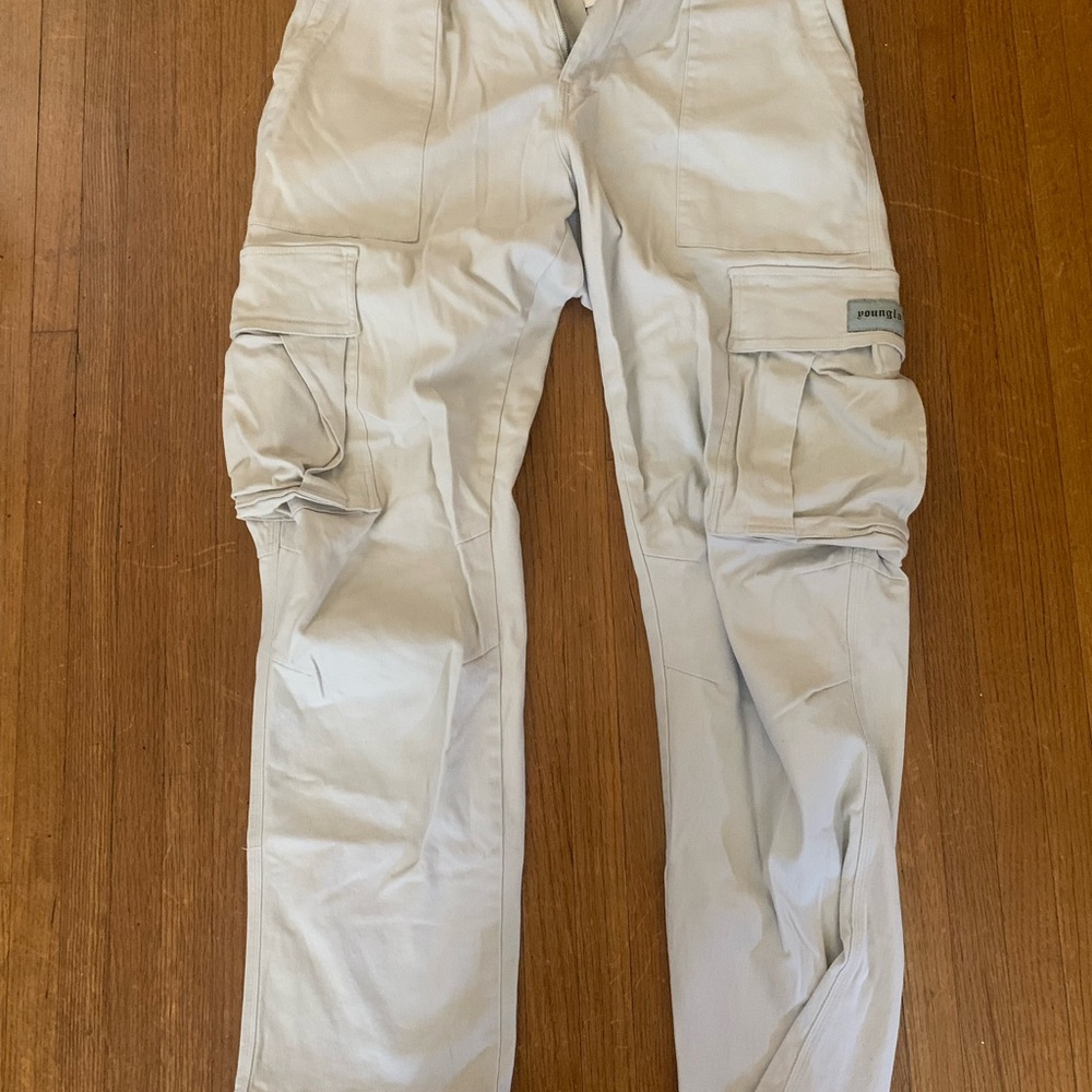 YoungLA Cargo Pants off white